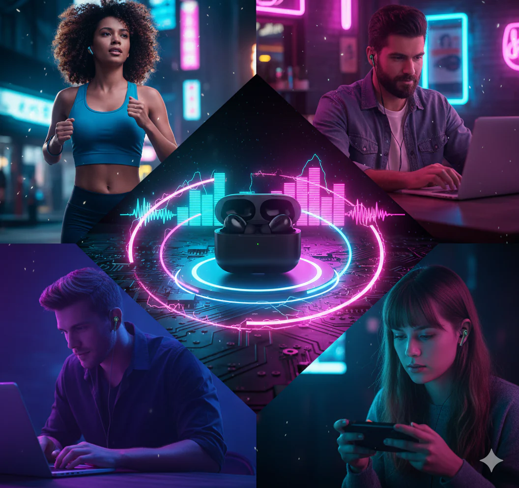 Pro 2 Wireless Bluetooth Earbuds with Deep Bass & Smart Touch Control - Image 3