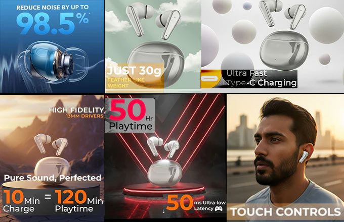 Pro Sound True Wireless Bluetooth Earbuds with HD Audio - Image 6