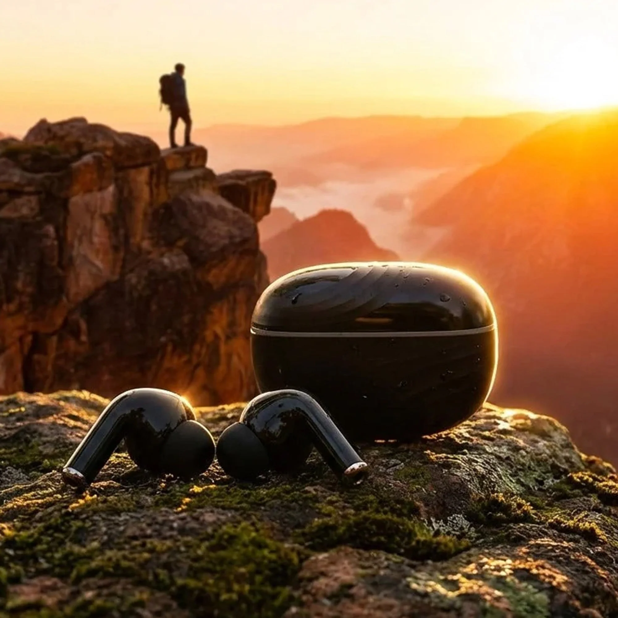 Pure Black Earbuds with Deep Bass, Quad Mic & 48H Playback - Image 12