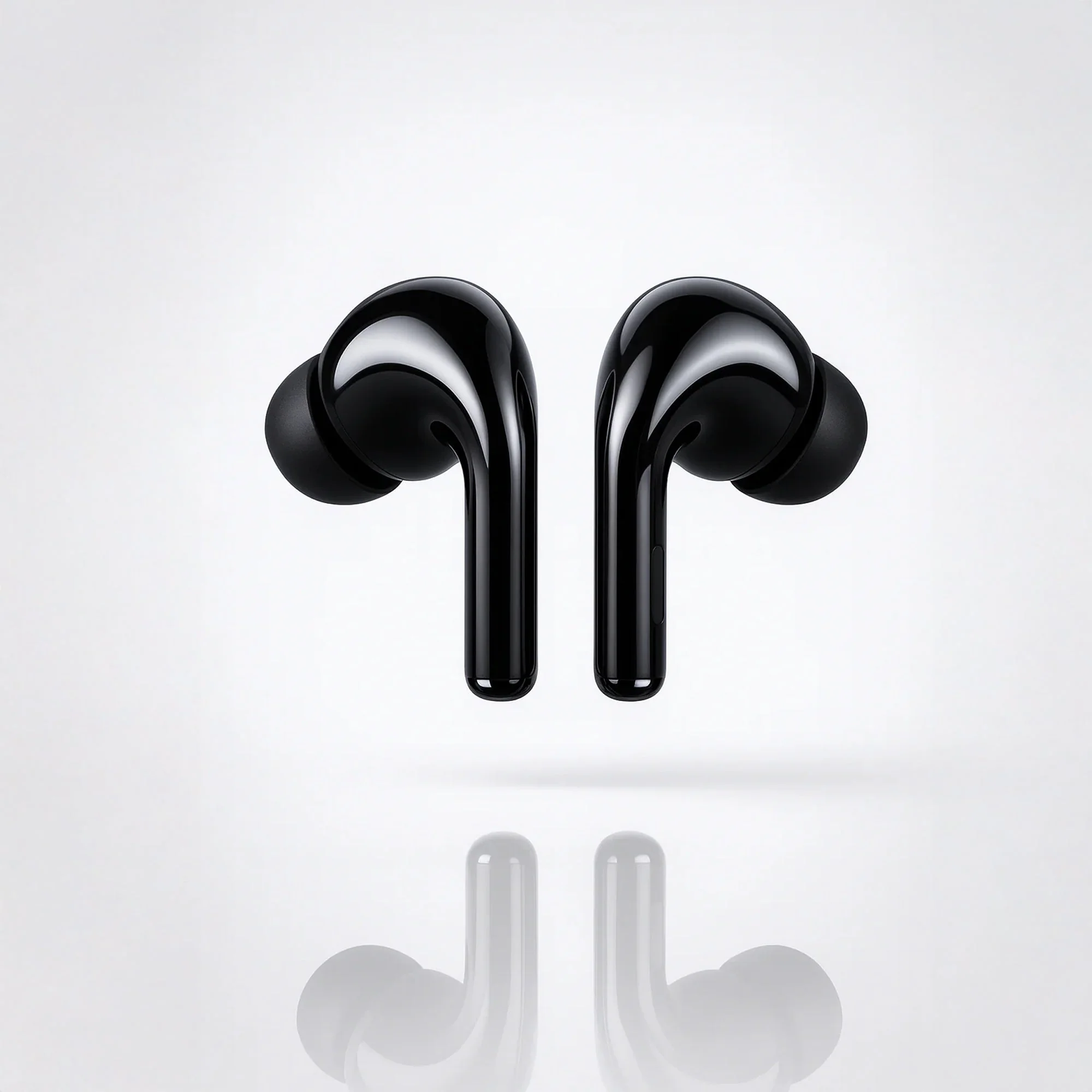 Pure Black Earbuds with Deep Bass, Quad Mic & 48H Playback - Image 3
