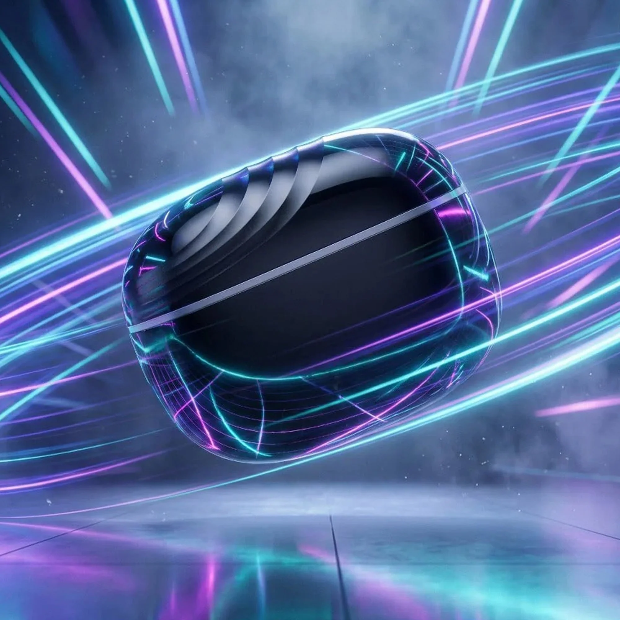 Pure Black Earbuds with Deep Bass, Quad Mic & 48H Playback - Image 8