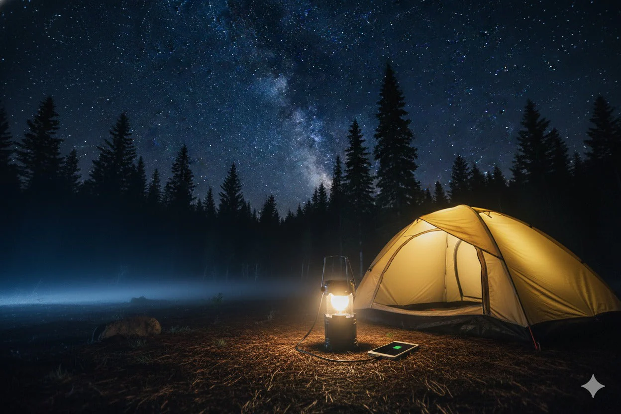 Rechargeable Solar Lantern with LED Torch & Power Bank- Camping & Emergency Light - Image 6