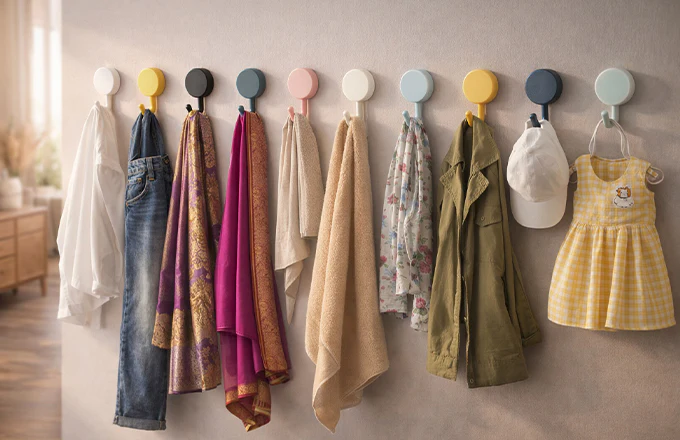 Self-Adhesive Sticky Wall Hooks (10 Pcs) - Image 6