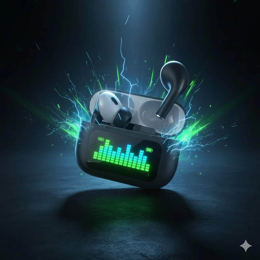 Wireless  Bluetooth Display Earbuds - Image 3